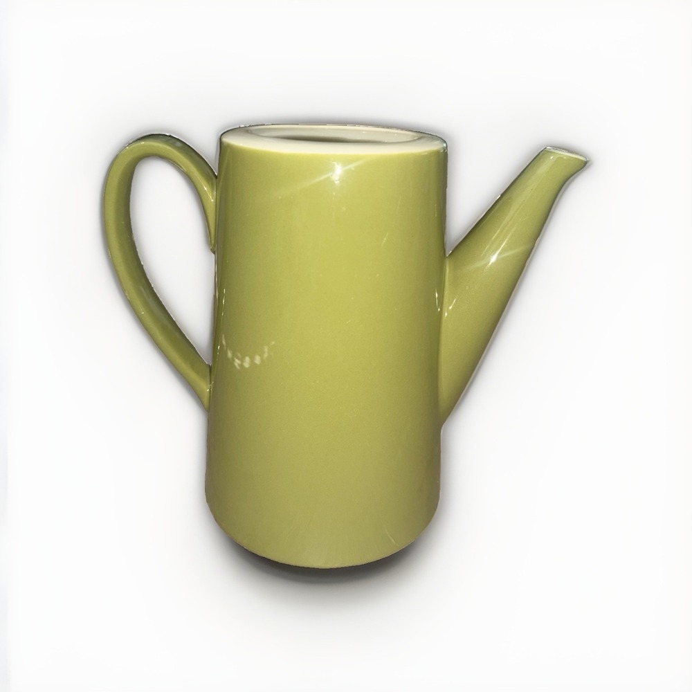 Vintage 1960s Royal China USA Ironstone Olive Green Coffee Pot 4 Cup MCM NO LID